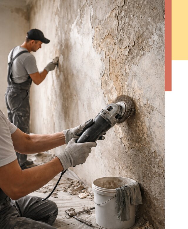 Снятие и удаление краски со стен в Кизилюрте от 2168 руб. — ОТДЕЛОЧНИК-Кзт