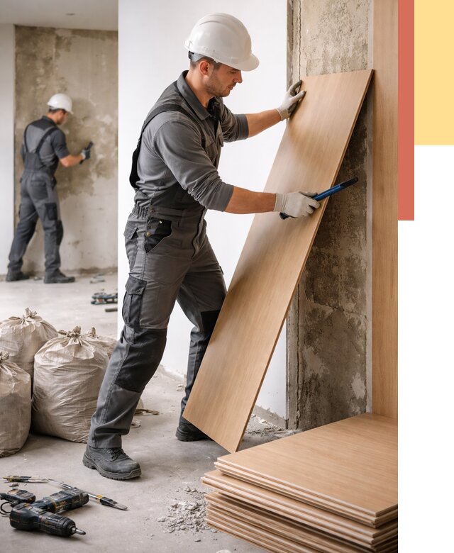 Демонтаж стеновых панелей в Кизилюрте от 3614 руб. за м² быстро и недорого | ОТДЕЛОЧНИК-Кзт