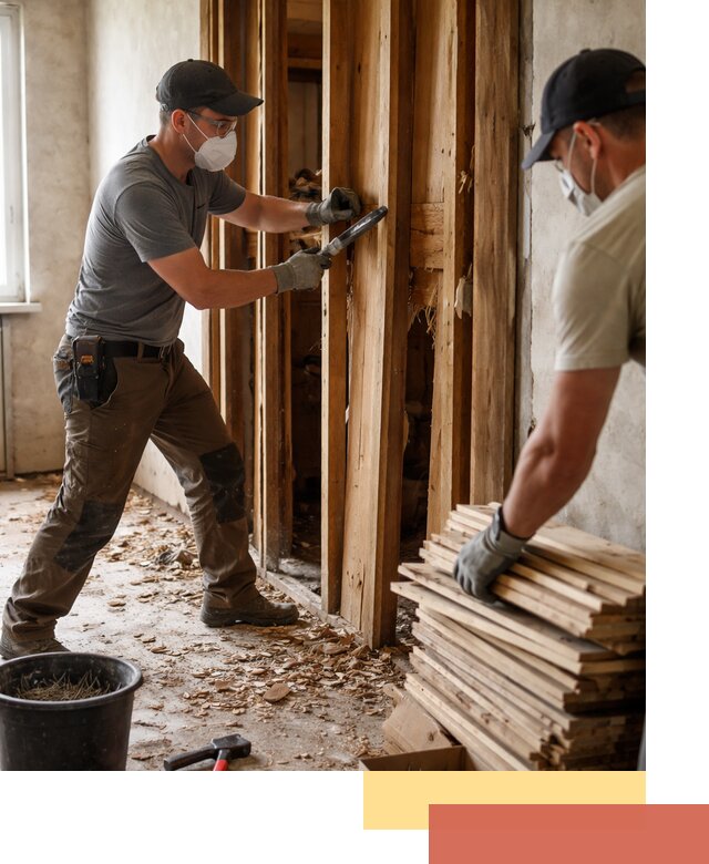 Демонтаж деревянных перегородок в Кизилюрте быстро и аккуратно