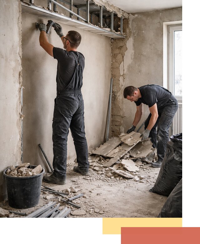 Демонтаж короба из гипсокартона в Кизилюрте быстро и аккуратно