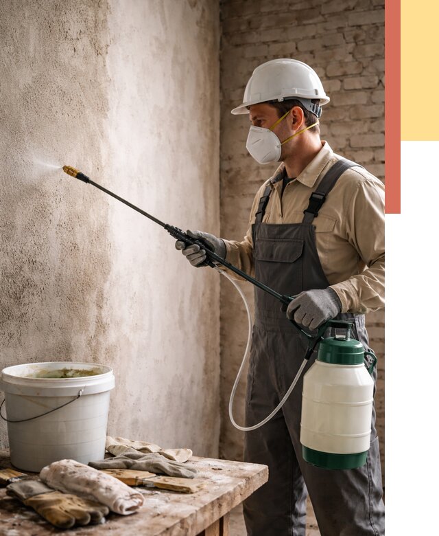 Антисептическая обработка стен в Кизилюрте от 1239 руб. — быстро и недорого | ОТДЕЛОЧНИК-Кзт