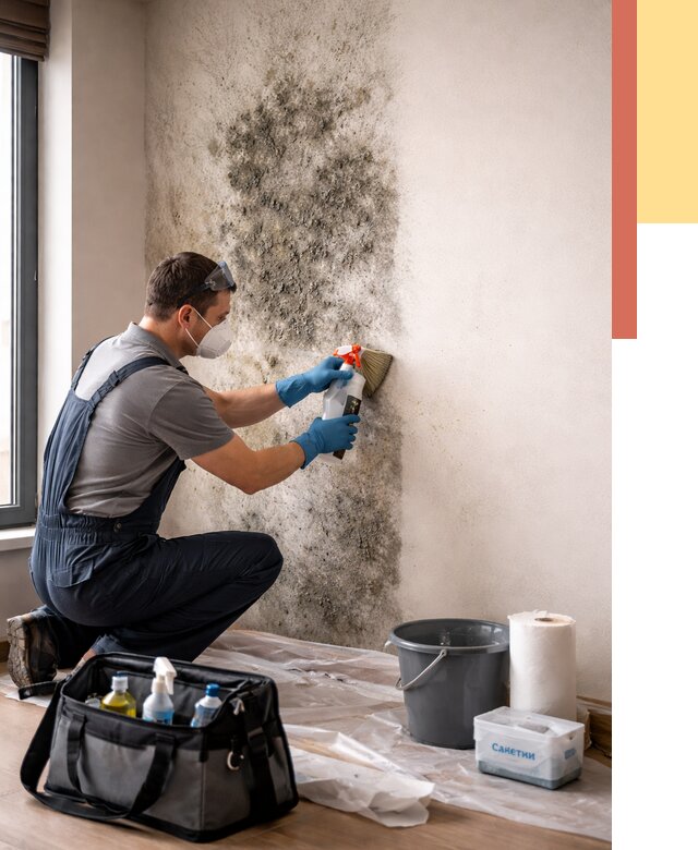 Удаление плесени со стен в Кизилюрте от 2220 руб. — быстро и недорого | ОТДЕЛОЧНИК-Кзт