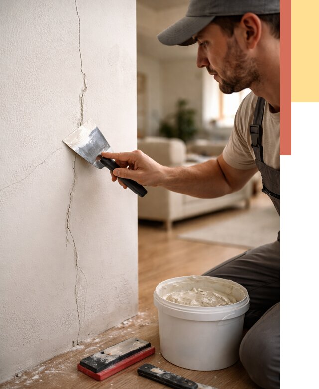 Заделка трещин и сколов в Кизилюрте от 2530 руб. — быстро и недорого | ОТДЕЛОЧНИК-Кзт