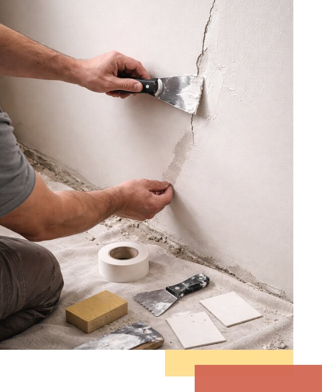 Заделка трещин и сколов в стенах и потолках в Кизилюрте