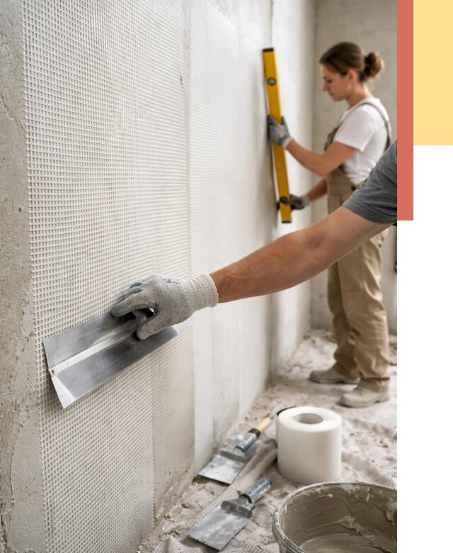 Армирование стен стеклосеткой в Кизилюрте от 3304 руб. под ключ | ОТДЕЛОЧНИК-Кзт