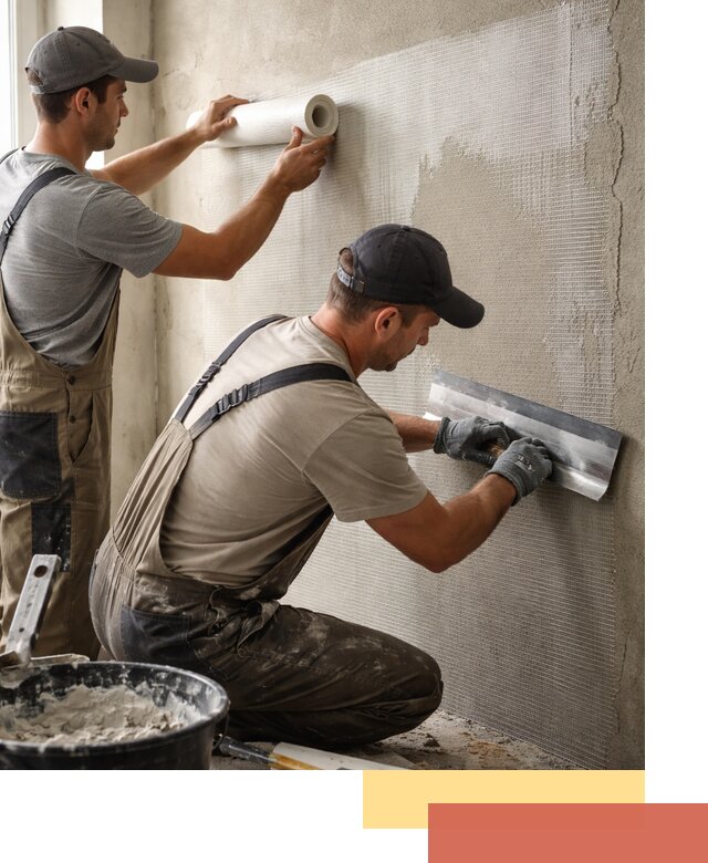 Армирование стен стеклосеткой в Кизилюрте для прочной отделки