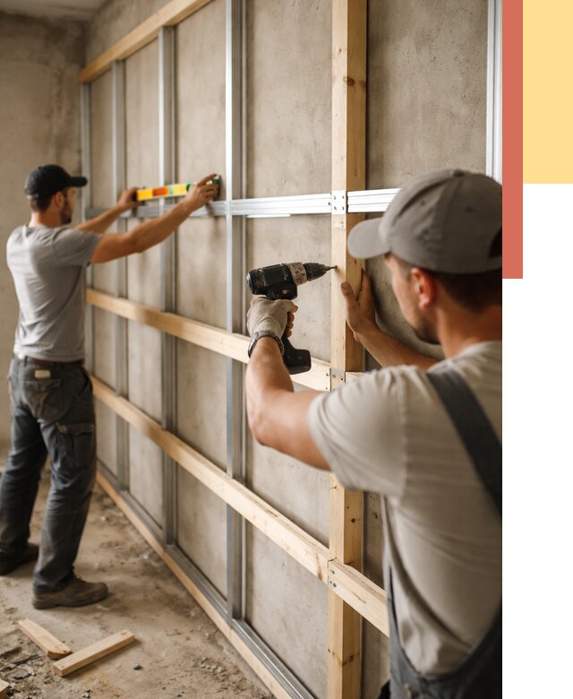 Устройство обрешетки под панели в Кизилюрте от 2168 руб. — монтаж под ключ | ОТДЕЛОЧНИК-Кзт