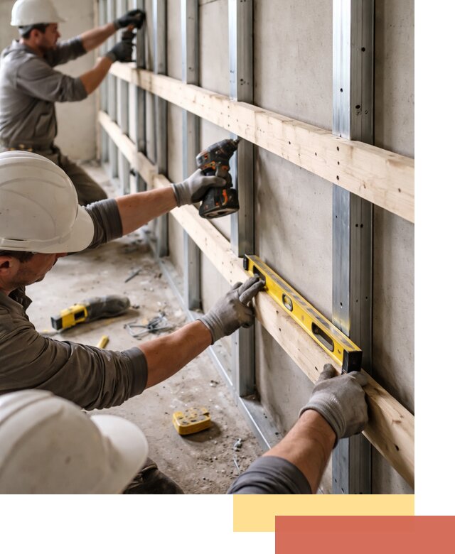 Устройство обрешетки под панели в Кизилюрте