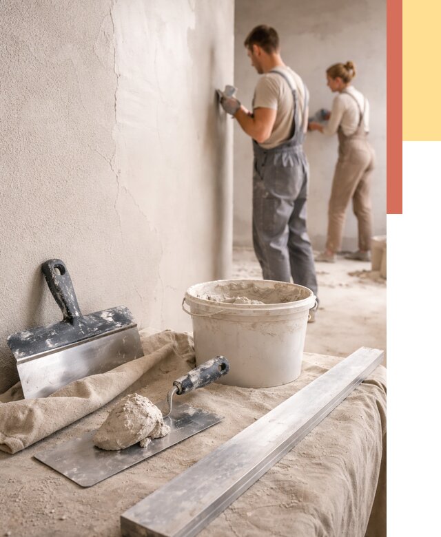 Штукатурка стен гипсовая в Кизилюрте от 4647 руб/м2 — быстро и недорого | ОТДЕЛОЧНИК-Кзт