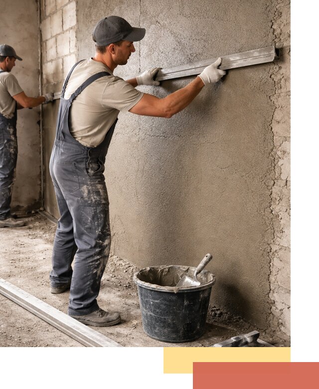 Штукатурка стен цементно-песчаная в Кизилюрте профессионально