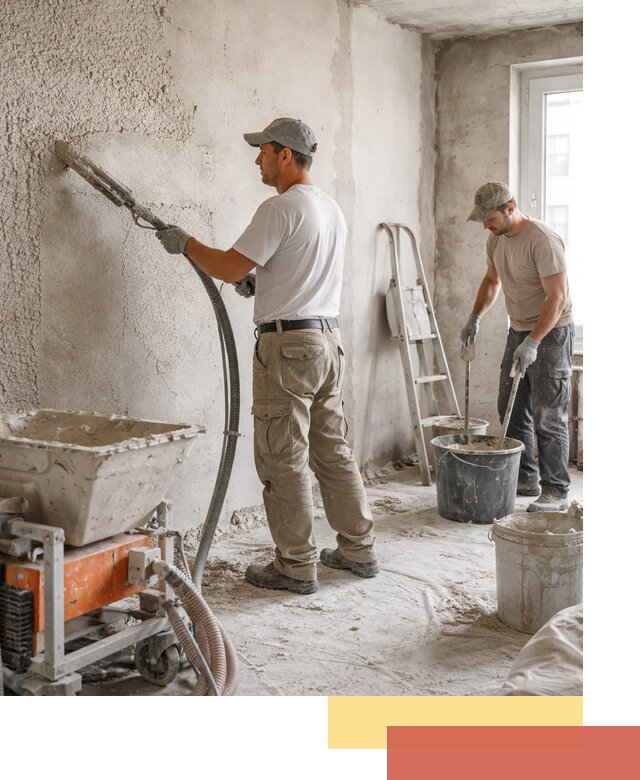 Машинная штукатурка стен в Кизилюрте — быстро и качественно