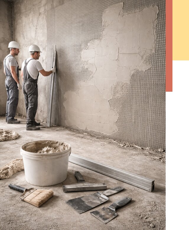 Штукатурка стен по сетке в Кизилюрте от 5679 руб./м2 — быстро и недорого | ОТДЕЛОЧНИК-Кзт