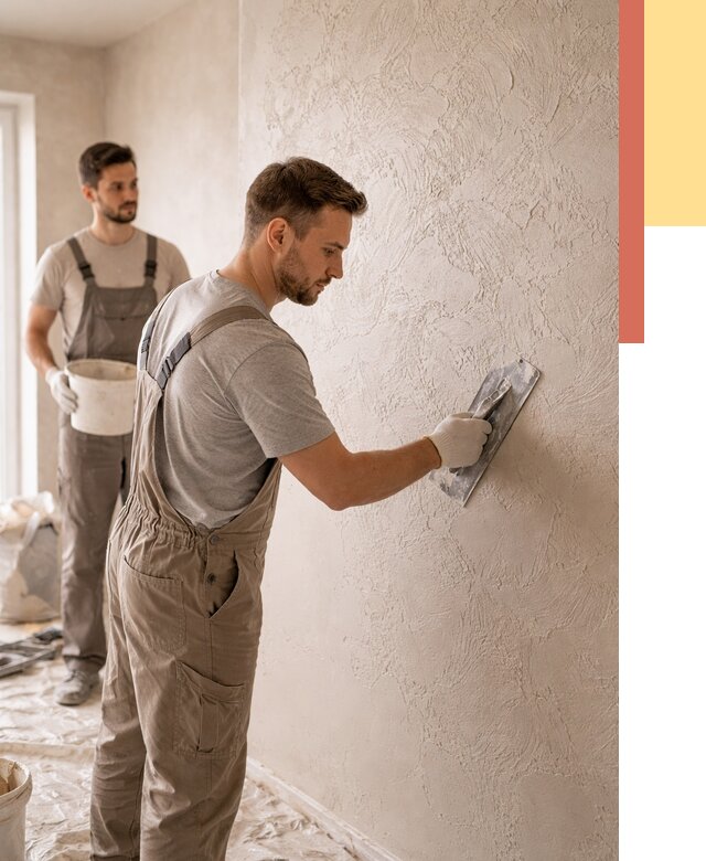 Фактурная штукатурка стен в Кизилюрте от 4337 руб./м² — заказать под ключ | ОТДЕЛОЧНИК-Кзт