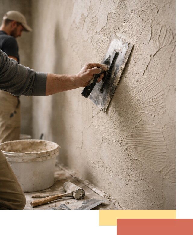 Фактурная штукатурка стен в Кизилюрте — монтаж, отделка, реставрация