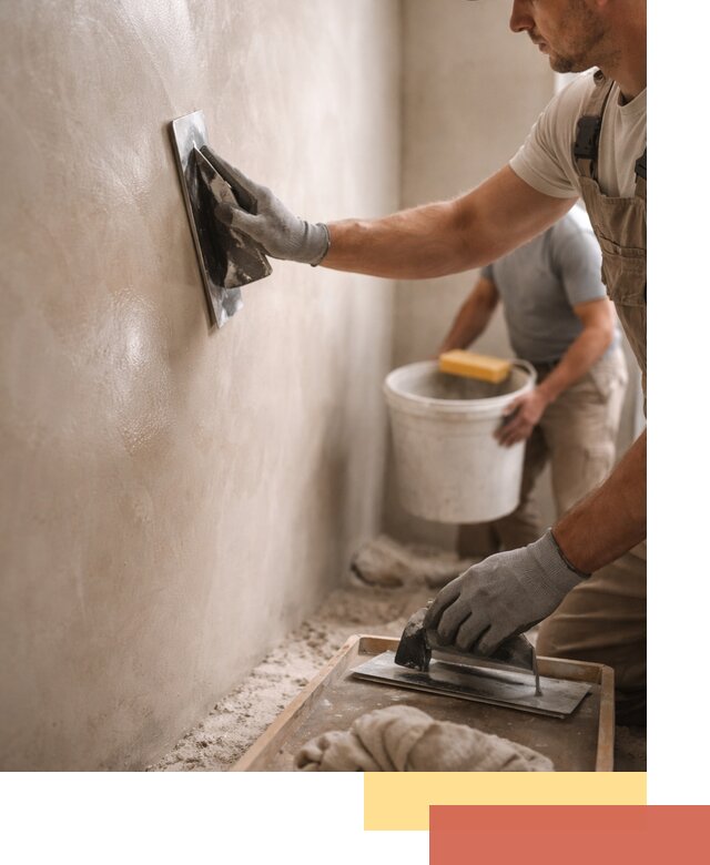 Нанесение марокканской штукатурки таделакт в Кизилюрте