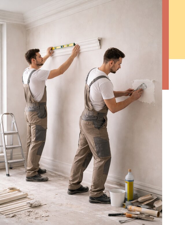 Монтаж лепнины на стены в Кизилюрте от 4647 руб. — недорого, быстро | ОТДЕЛОЧНИК-Кзт