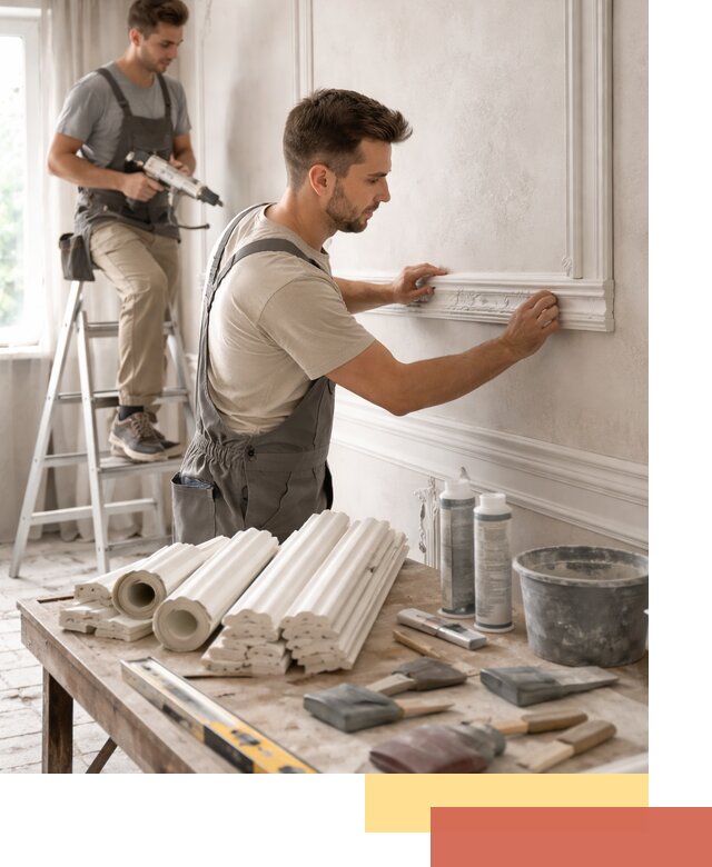 Монтаж лепнины на стены в Кизилюрте профессионально и качественно