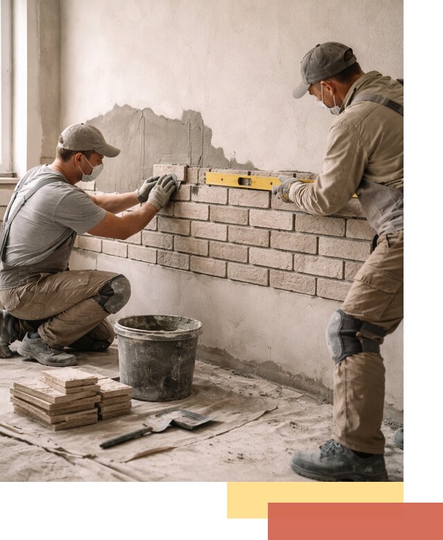 Монтаж декоративного кирпича профессионально в Кизилюрте