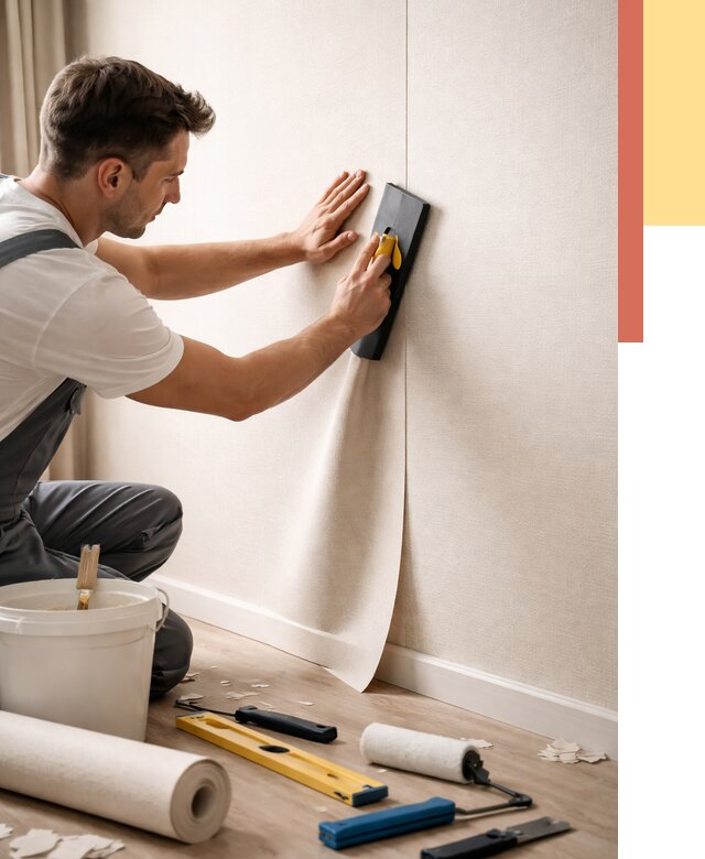 Поклейка виниловых обоев в Кизилюрте от 4647 руб. | Быстро и недорого — ОТДЕЛОЧНИК-Кзт