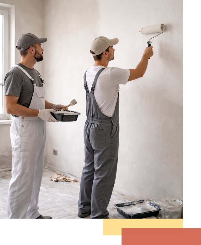 Покраска стен водоэмульсионной краской в Кизилюрте