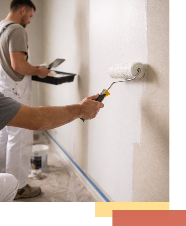 Покраска стен акриловой краской профессионально в Кизилюрте