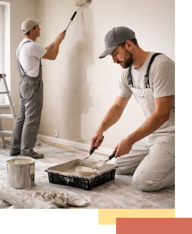 Покраска стен в квартире в Кизилюрте — профессионально и аккуратно