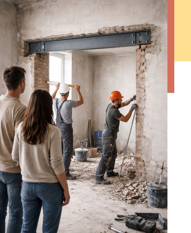 Усиление проема в стене в Кизилюрте от 9810 руб. — усиление дверного проема металлоконструкцией | ОТДЕЛОЧНИК-Кзт