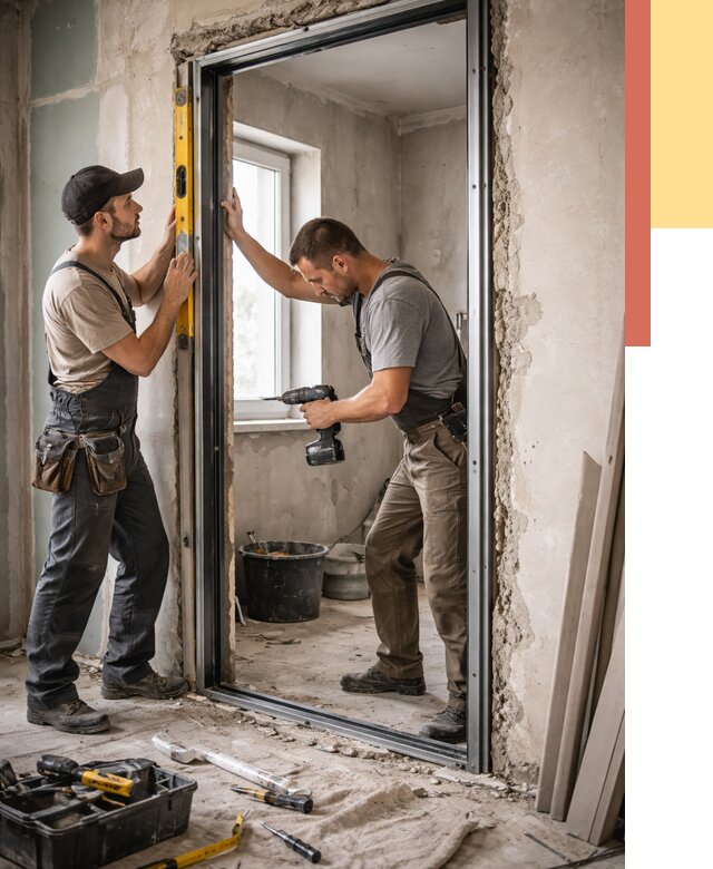 Закладка дверного проема в Кизилюрте от 3614 руб. — быстро и недорого | ОТДЕЛОЧНИК-Кзт