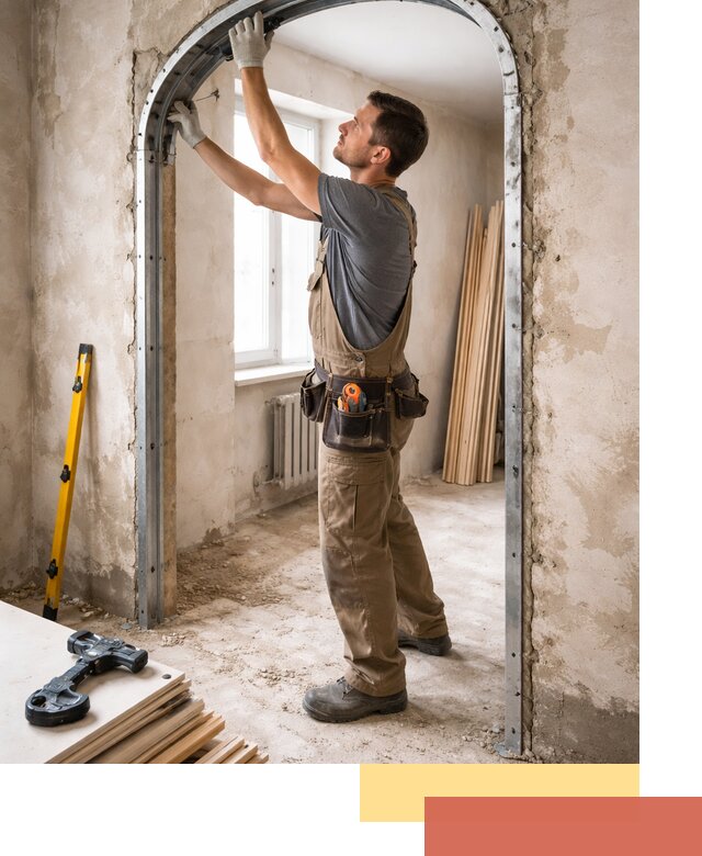 Устройство арочного проема в Кизилюрте под ключ