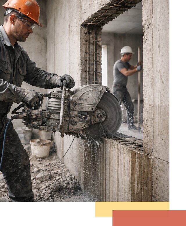 Алмазная резка проемов в Кизилюрте быстро и точно