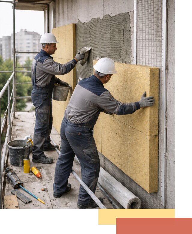 Утепление стен зданий и домов в Кизилюрте качественно и надежно