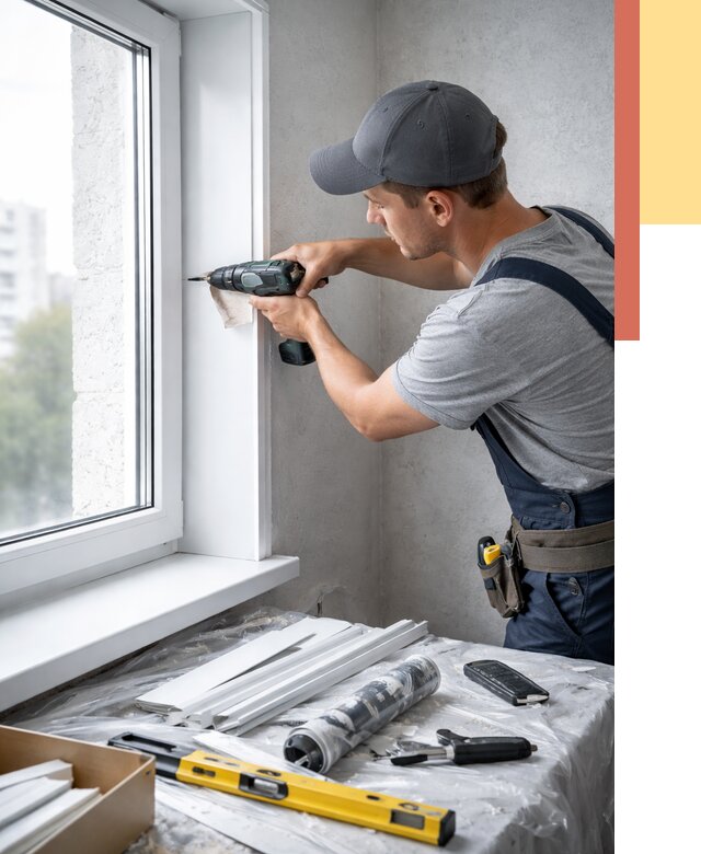 Установка пластиковых откосов в Кизилюрте от 2323 руб. | ОТДЕЛОЧНИК-Кзт монтаж, быстро и недорого