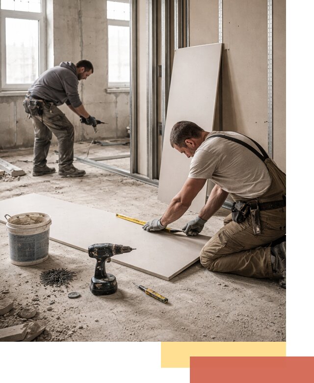 Кладка перегородок из ПГП под ключ в Кизилюрте