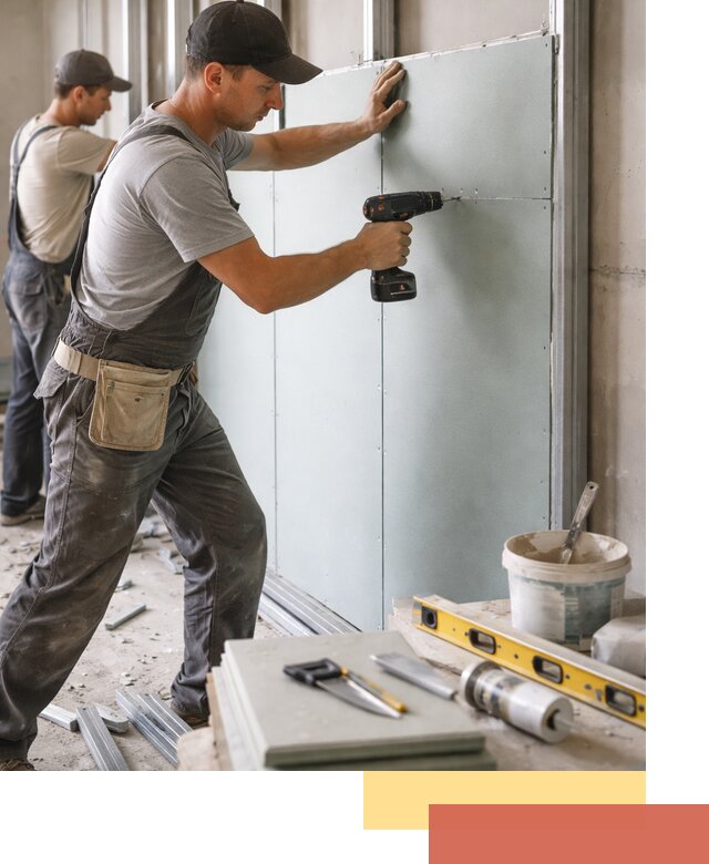 Кладка влагостойких перегородок ПГП в Кизилюрте