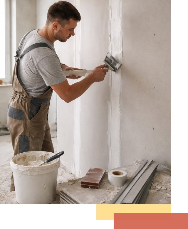 Шпаклевка перегородок из гипсокартона в Кизилюрте качественно и быстро