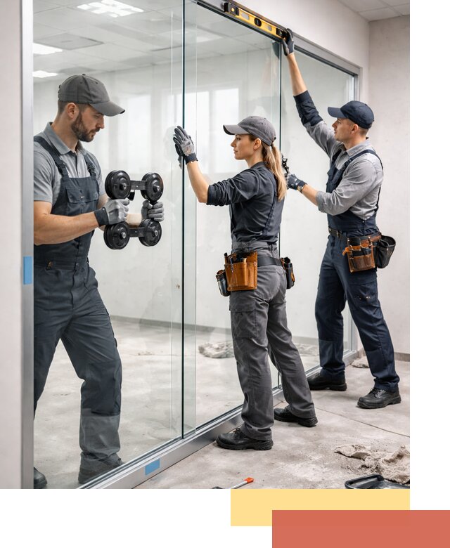 Профессиональный монтаж стеклянных перегородок в Кизилюрте