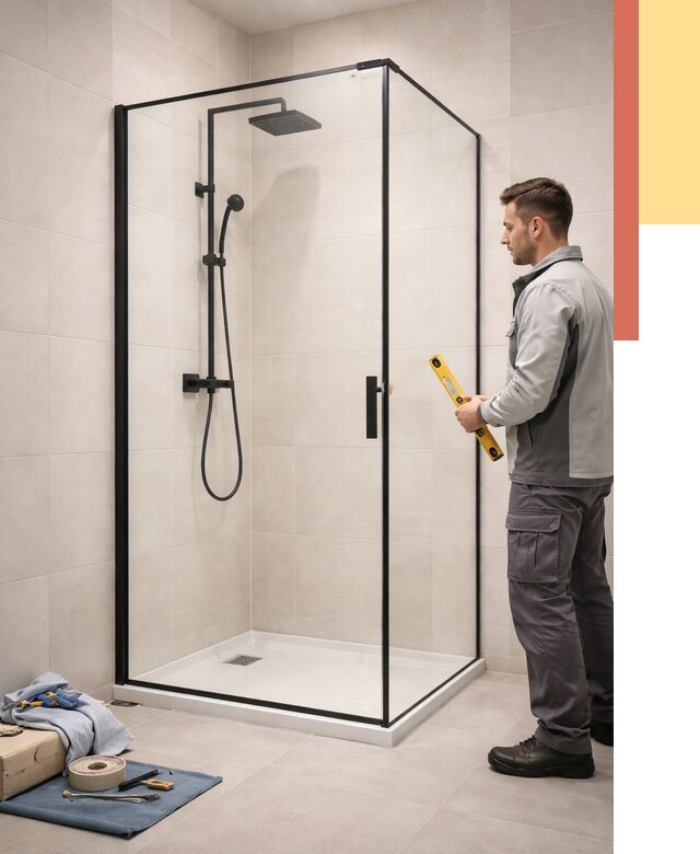 Стеклянные перегородки для душа в Кизилюрте от 12908 руб. | Монтаж под ключ — ОТДЕЛОЧНИК-Кзт