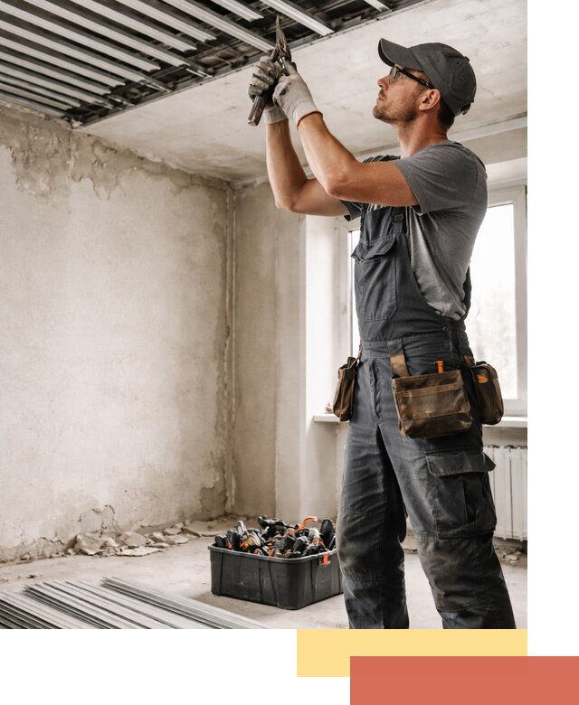 Демонтаж реечного потолка в Кизилюрте быстро и аккуратно