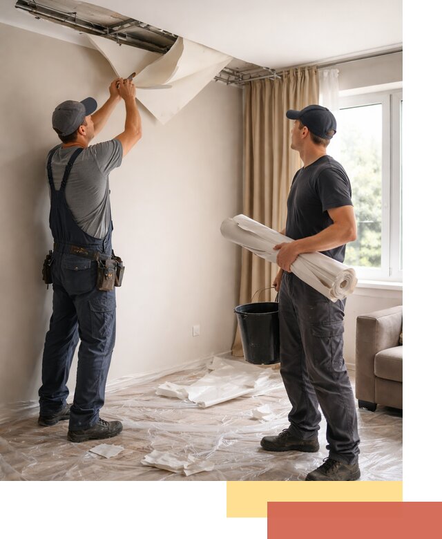 Демонтаж натяжного потолка в Кизилюрте быстро и аккуратно