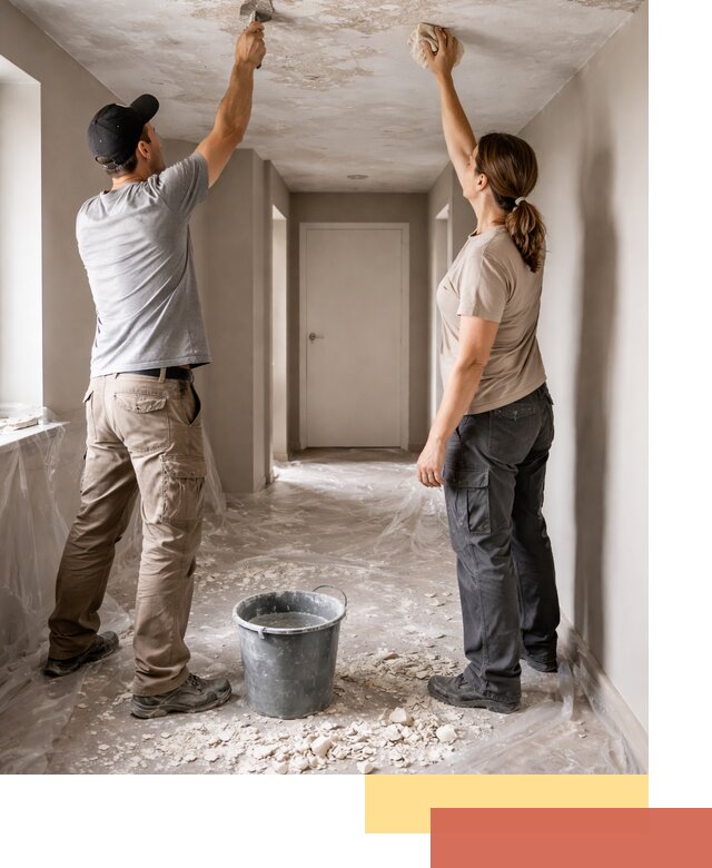 Удаление побелки с потолка в Кизилюрте — быстро и аккуратно