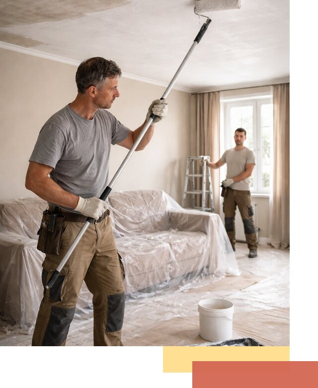 Грунтовка потолка в Кизилюрте — подготовка под покраску и отделку