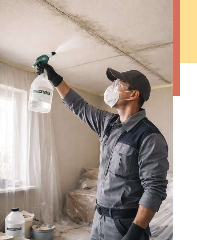 Антисептическая обработка потолка в Кизилюрте от 2582 руб. | ОТДЕЛОЧНИК-Кзт