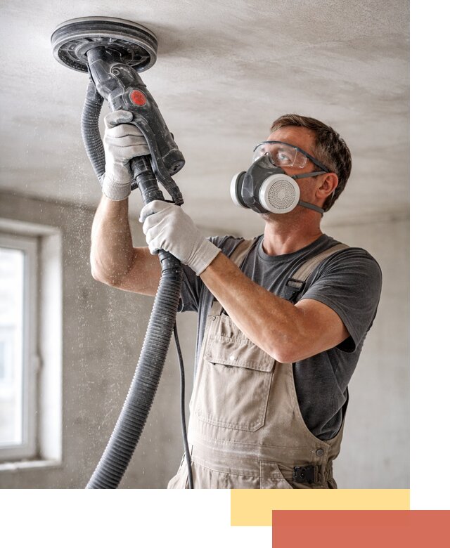 Шлифовка потолка в Кизилюрте — качественная подготовка под отделку