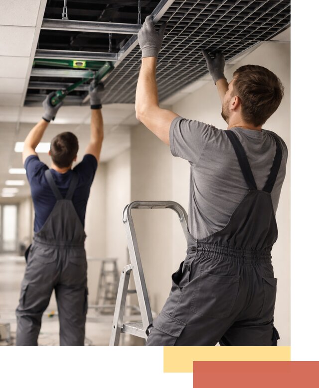 Монтаж потолка Грильято в Кизилюрте: установка под ключ качественно