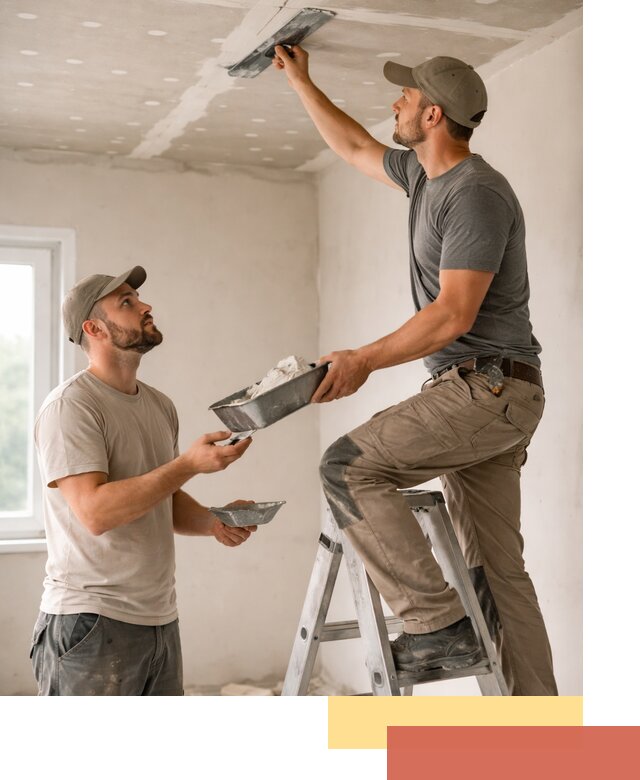 Шпаклевка потолка из гипсокартона в Кизилюрте качественно и быстро