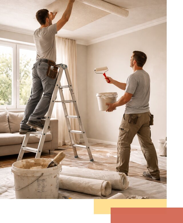 Поклейка обоев на потолок в Кизилюрте — качественно и быстро