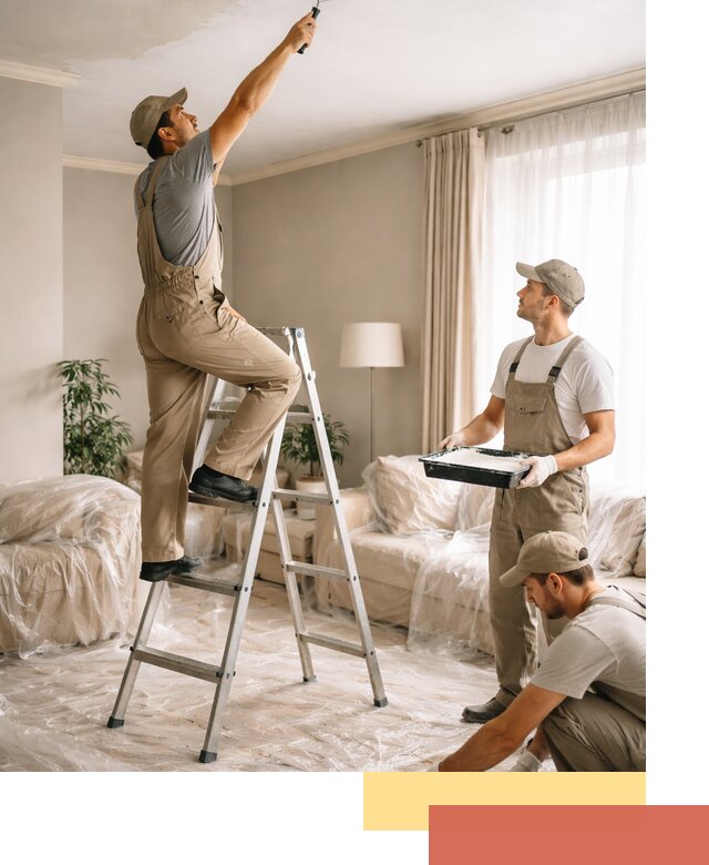 Покраска потолков акриловой краской в Кизилюрте качественно и быстро