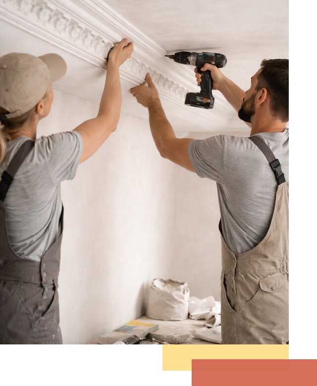 Профессиональный монтаж лепнины на потолок в Кизилюрте