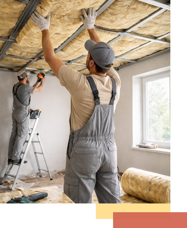 Утепление потолка под ключ в Кизилюрте качественно и быстро