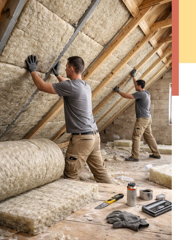 Утепление потолка минватой в Кизилюрте от 1497 руб. — быстро и недорого | ОТДЕЛОЧНИК-Кзт